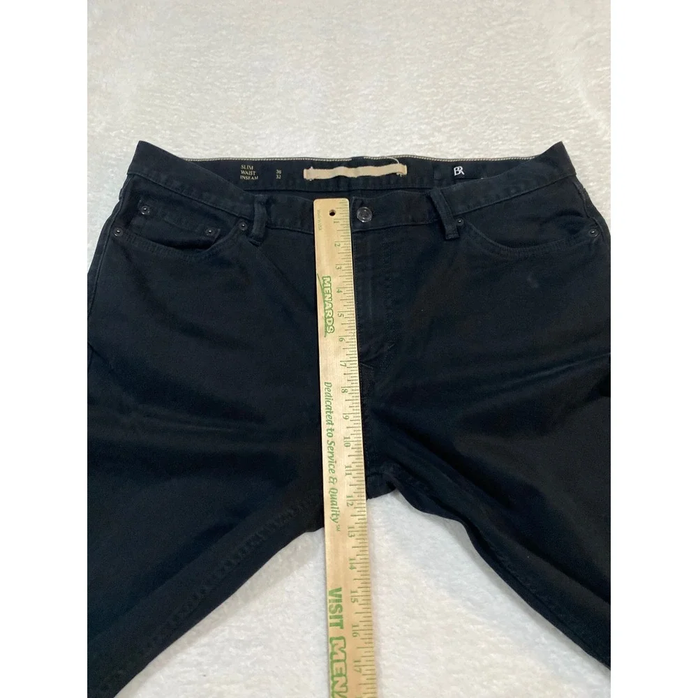 Banana Republic Traveler Slim Twill Pants Black Mens 36x32 744271-25
